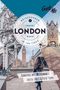 „Reiseführer London in 100 Tipps“, „Randvoll mit @itscaroo's Insta-Spots & Foto-Tipps“. Zeigt Sehenswürdigkeiten Londons., Buch