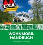 "Wohnmobil Handbuch: Praxisratgeber für unterwegs." Wohnmobil in Natur, ACSI-Logo oben links, Hallwag-Logo., Buch