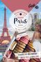 "Reiseführer Paris in 100 Tipps", "Randvoll mit @loulouisaa’s Insta-Spots & Foto-Tipps". Eiffelturm, Macarons, Frau vor Kathedrale., Buch