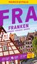 "FRANKEN", "Nürnberg, Würzburg, Bamberg", Nr. 1 meistgekaufter Reiseführer. Fachwerkhäuser und gelbes "Insider Tipps" Logo., Buch