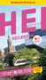 Text: "HEILBRONN", "Nr.1 Meistgekaufter Reiseführer", "MARCO POLO", "Reisen mit Insider Tipps." Sicht auf Stadt, Zug., Buch