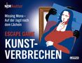 Missing Mona – Auf der Jagd nach dem Lächeln. ESCAPE GAME KUNSTVERBRECHEN. Illustration der Mona Lisa., Buch