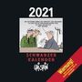 Uli Stein: Uli Stein - Schwarzer Kalender 2021: Monatskalender für die Wand, Div.