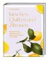 Buchtitel: "Kirschen, Quitten und Zitronen". Zitronenillustration mit grünen Blättern. Autor: Sarah Johnson., Buch