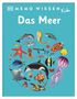 Text: "MEMO WISSEN Kids Das Meer." Illustration vieler Meereslebewesen wie Fische, Oktopus, Schildkröte und Qualle., Buch