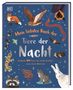 Cover eines Buches mit dem Titel: "Mein liebstes Buch der Tiere der Nacht". Verschiedene nachtaktive Tiere sind illustriert., Buch