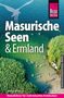 "Masurische Seen & Ermland", Reiseführer von Markus Bingel. Menschen baden im klaren Wasser, umgeben von Schilf., Buch