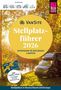 VanSite Stellplatzführer 2026, entspannen und naturnah campen. Gutscheincode 25€. Hintergrund: Van im Wald., Buch