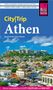 Reiseführer-Cover: "City|Trip Athen". Autoren: Margit Brinke, Peter Kränzle. Logo: "Reise Know-How". Ansicht von Athen., Buch