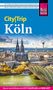 "City|Trip Köln" steht groß im Zentrum. Darunter der Kölner Dom und die Hohenzollernbrücke über den Rhein.