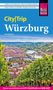 „City|Trip Würzburg“, Jens Sobisch, Weinberge im Vordergrund, Stadt und Fluss im Hintergrund, blauer Himmel., Buch