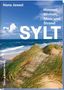 Text: "Hans Jessel", "Himmel, Wolken, Meer und Strand", "SYLT", "Ellert & Richter Verlag". Dünenlandschaft mit Meer., Buch