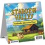 "Stardew Valley - Inoffizieller Jahreszeiten-Planer" mit einer Illustration eines Bauernhofs, einer Kuh und einem Huhn., Buch