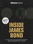 „cinema präsentiert“ oben, „INSIDE JAMES BOND“ in der Mitte. Silhouette von James Bond mit Pistole., Buch