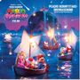 Text: "DER SUPER MARIO GALAXY FILM", "PEACHS GEBURTSTAGSÜBERRASCHUNG". Boote mit Mario, Luigi und Toads vor einem Schloss., Buch