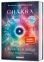 Text: "CHAKRA", "7 TORE ZUR SEELE", "Meditationen", "SPIEGEL Bestseller". Farbige Illustration mit kosmischem Muster.