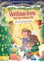 "Weihnachten mit der kleinen Fee Lavendula." Illustration: Eine Fee und Tiere feiern vor einem Weihnachtsbaum., Buch