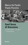Titel: "Sant’Anna di Stazzema: Ermittlungen – Prozess – Dokumente". Foto: Große Gruppe Menschen vor Pflanzenarrangement., Buch