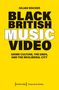 Gelber Hintergrund, Text: "Julian Wacker: BLACK BRITISH MUSIC VIDEO - Grime Culture, The Ends, and the Neoliberal City.", Buch