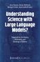 Titel: "Understanding Science with Large Language Models?" Autoren: Arno Simons u.a. Blauer Hintergrund mit Diagrammen., Buch
