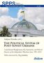 „The Political System of Post-Soviet Ukraine“ von Galyna Zelenko, mit Kuppelgebäude und ukrainischer Flagge., Buch