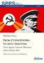 „From Ethnophobia to Anti-Semitism“ beschreibt Stalins Herrschaft. Oben ein roter Hintergrund mit Hammer und Sichel., Buch