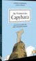 „Die Weisheit des Capybara“, „Glücklich sein mit dem Wasserschwein“, Illustration eines Capybaras auf blauem Hintergrund., Buch