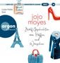 „Jojo Moyes: Zwölf Geschichten vom Hoffen und Wünschen“. Illustrationen: Parfümflakon, roter Schuh, Eiffelturm, Mantel., MP3-CD