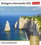 Bretagne & Normandie Sehnsuchtskalender 2025 - Wochenkalender mit 53 Postkarten, Kalender