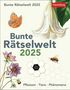 Bunte Rätselwelt Tagesabreißkalender 2025 - Pflanzen, Tiere, Phänomene, Kalender