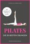 Text oben: "Christian Lutz | Stefanie Rahn". Weißer Kreis: "Mit Workouts für alle Level". Illustration: Frau in Pilates-Position.