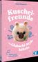 "Kuschelfreunde im Glubschi-Style häkeln" steht auf einem pinken Buchcover mit einem gehäkelten, lächelnden Axolotl., Buch