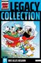 Text: "75 Jahre Micky Maus Magazin", "Legacy Collection", "Nr. 01 Wie alles begann". Comicfiguren in einem Flugzeug am Himmel., Buch