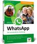 „WhatsApp Die verständliche Anleitung“ steht auf einem Buchcover. Zwei Menschen lächeln beim Smartphone-Nutzen.