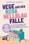 "Wege aus der Rosa-Hellblau-Falle." Ein Pinguin, ein Spielzeugbagger, eine bunte Kommode und ein Dino schmücken das Cover., Buch
