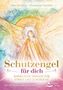 Titel: "Schutzengel für dich". Ein Engel mit großen Flügeln in Pastellfarben. Set mit Buch und 40 Karten., Buch