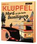 Text: "VOLKER KLÜPFEL", "Mord ist die beste Beseitigung", "Gelesen von Shenja Lacher", "der Hörverlag". Illustration eines Wohnmobils., MP3-CD