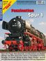 Titel: "Faszination Spur 1". 
Eine Dampflokomotive mit roter Front ist im Vordergrund., Buch