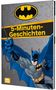 "5-Minuten-Geschichten". Batman in Actionpose vor grauem Hintergrund mit Fledermaussymbol. Logo oben schwarz-gelb., Buch