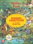 "Winnie Puuh Wimmelabenteuer im Hundert-Morgen-Wald. Mit Suchaufgaben!" Bunte Waldszene mit Comicfiguren und Tieren., Buch