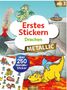 Erstes Stickern Metallic - Drachen, Buch