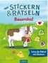 Stickern & Rätseln - Bauernhof, Buch, Buch