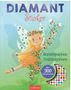 „DIAMANT Sticker“, „Anziehpuppen Frühlingsfeen“, „über 900 Glitzersteine“. Illustration einer Fee mit Blumen und Bienen., Buch