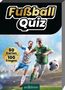 "Fußball Quiz", "50 Karten 100 Fragen", zwei Fußballspieler in Aktion, Logo "arsEdition"., Buch