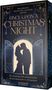 „ONCE UPON A CHRISTMAS NIGHT“, „Ein märchenhaft-romantischer Adventskalender in 24 Kapiteln“. Silhouette eines Paares., Buch