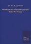 Joh. Aug. D. L. Lehmann: Handbuch der Deutschen Literatur, Buch