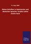 Fr. Aug. Wolf: Kleine Schriften in lateinischer und deutscher Sprache: Scripta Latina, Buch