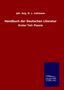 Joh. Aug. D. L. Lehmann: Handbuch der Deutschen Literatur, Buch