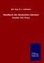 Joh. Aug. D. L. Lehmann: Handbuch der Deutschen Literatur, Buch