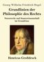 Georg Wilhelm Friedrich Hegel: Grundlinien der Philosophie des Rechts (Großdruck), Buch